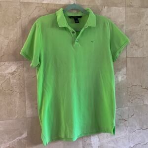 Marc By Marc Jacobs Men's Polo Shirt Medium Green Summer Basic Collared Preppy